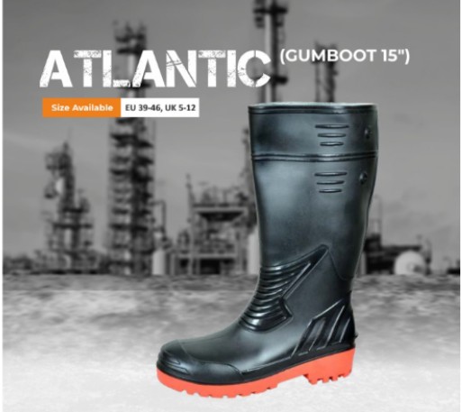Zain Industrial Gumboot 15inch Full Size isi Mark